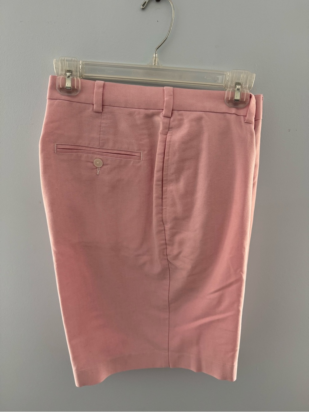Brooks Brothers 346 Pink Flat-Front Chino Shorts